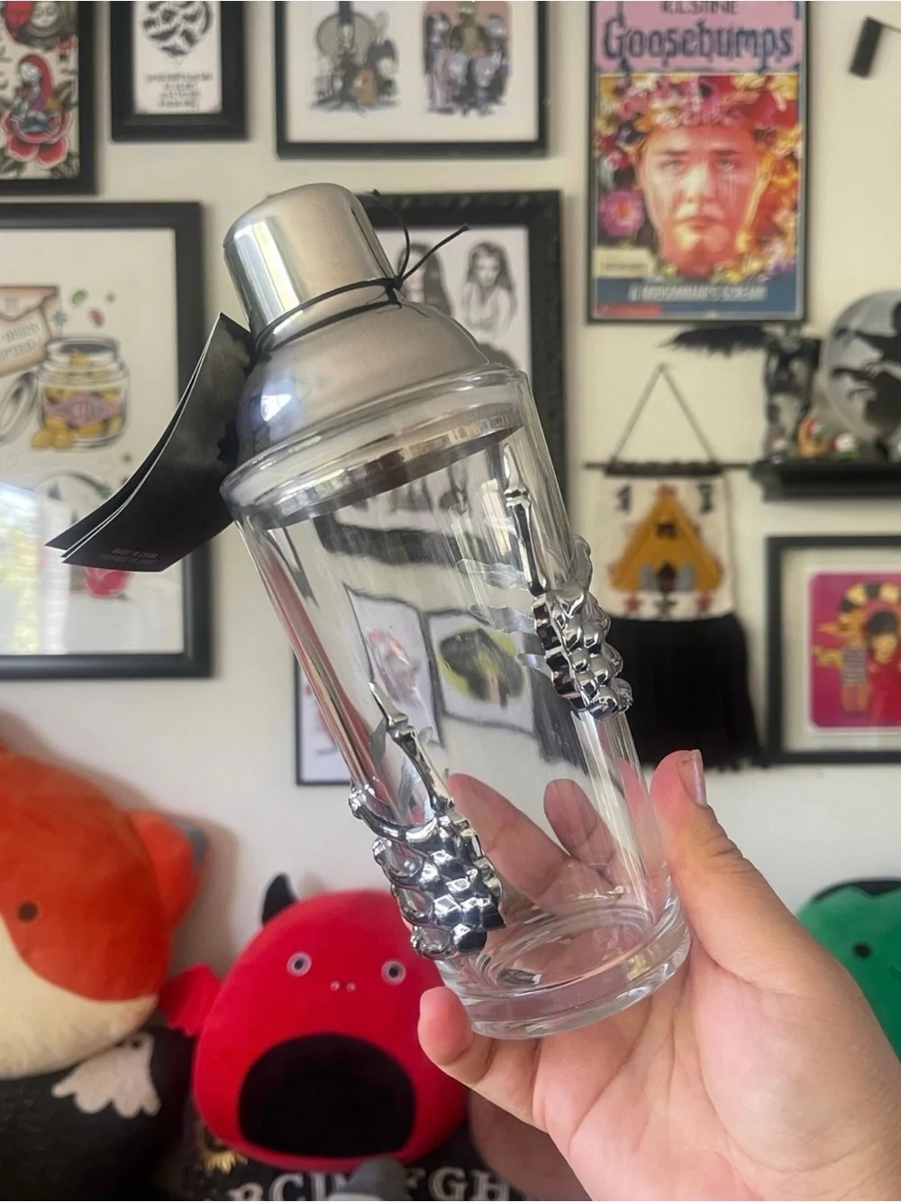 Mixology Stainless Steel & Glass Cocktail Shaker - Clear & Silver